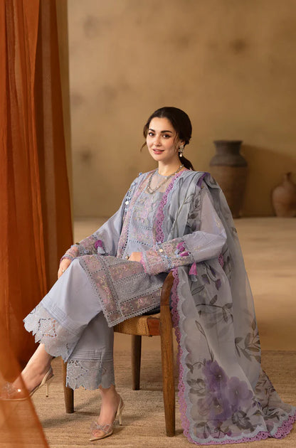 ZN1064 - Saira Rizwan  3PC Lawn Chickenkari Embroidered Suit