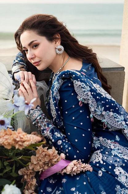 ZN1055 - Jade 3PC Lawn Chickenkari Embroidered Suit