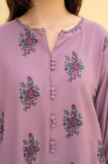 3PC EMBROIDERED DHANAK SUIT - ZN-1416