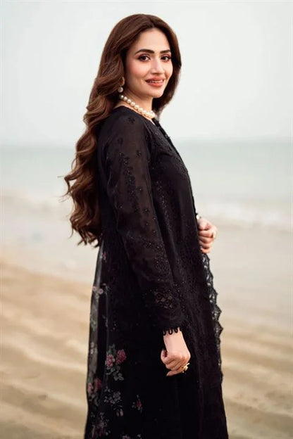 ZN1041 - Nureh 3PC Lawn ChickenKari Embroidered