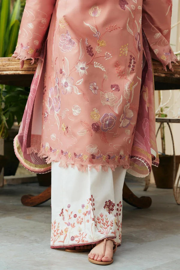 ZN971 -  Coco By ZaraShahjahan Summer 3PC Lawn Embroidered Suit