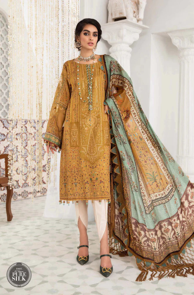 ZN267-Maria B. - 3PC Lawn Digital Print Shirt With Digital Print Lawn Dupatta