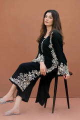 ZN939-2PC Dhanak Embroidered Suit