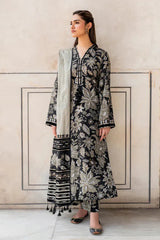 ZN950- Baroque Winter 3PC Dhanak Karandi Printed Suit