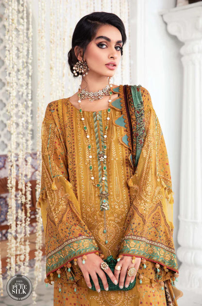 ZN267-Maria B. - 3PC Lawn Digital Print Shirt With Digital Print Lawn Dupatta