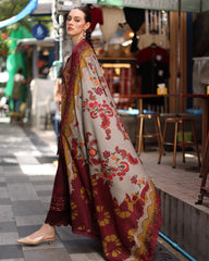 Charizma - Winter 3PC Karandi Digital Print Dress ZN1472