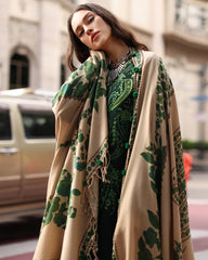 3PC EMBROIDERED DHANAK SUIT - ZN-1479