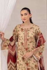 ZN827- Winter 3PC Karandi Printed Suit