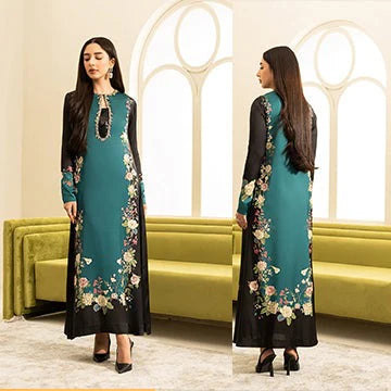 3PC PRINTED SILK SUIT - ZN-828