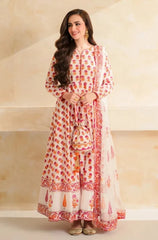 Sana Javed - 3 piece Lawn frock style Printed suit -ZN1405