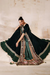 ZN1255 UNSTICHED BAROQUE EMBROIDERED VELVET PR-