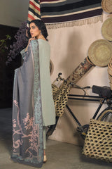 ZN809-WINTER 3 Piece Dhanak Suit with digital printed wool shawll