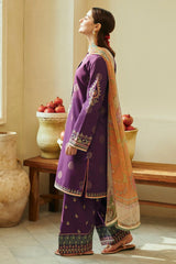 ZN756-SUMMER - 3PC Lawn Heavy Embroidered Shirt With Printed Dupatta Fancy Monar