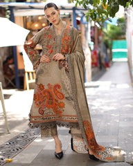 Charizma - Winter 3PC Karandi Digital Print Dress - ZN1473