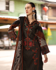 Charizma - Winter 3PC Karandi Digital Print Dress - ZN1476