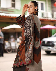 Charizma - Winter 3PC Karandi Digital Print Dress - ZN1476