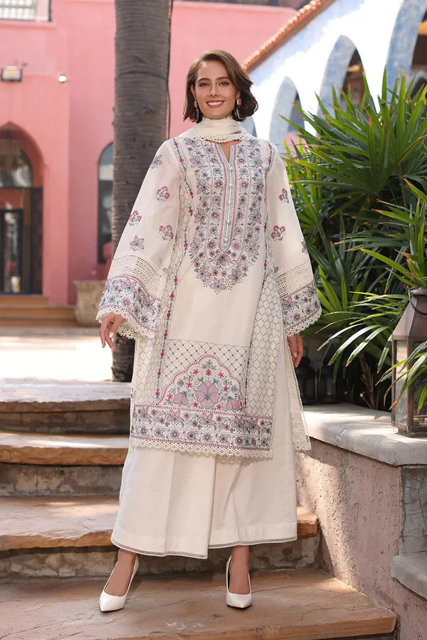 ZN1067 - Breeze 3PC Lawn Embroidered Suit