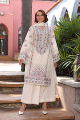 ZN1067 - Breeze 3PC Lawn Embroidered Suit