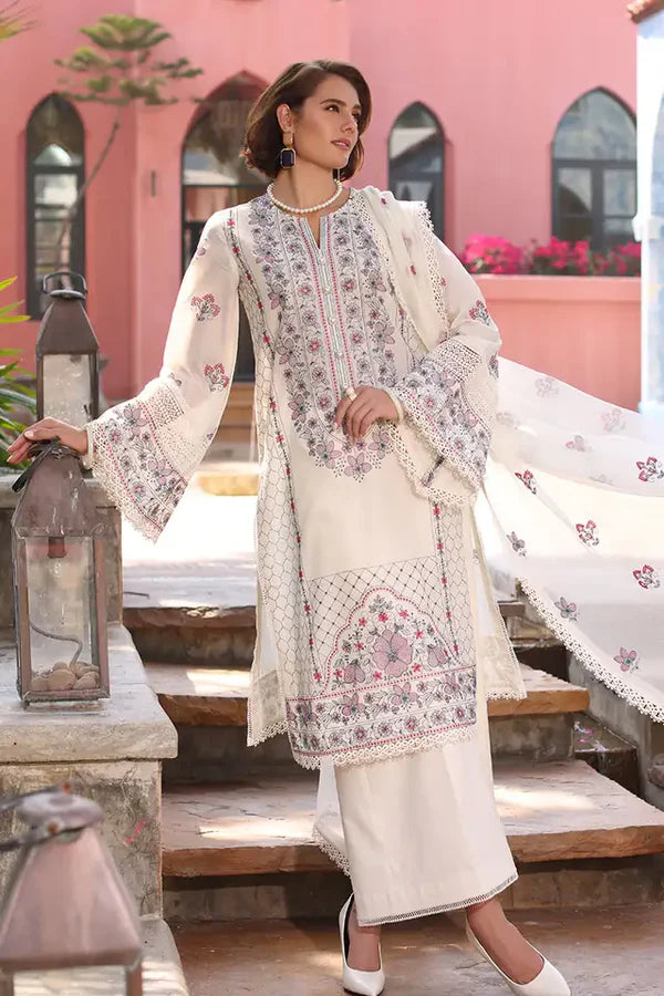 ZN1067 - Breeze 3PC Lawn Embroidered Suit
