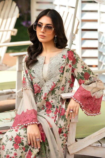 ZN785-3 Piece Unstitched Digital Printed Airjet Lawn Suit