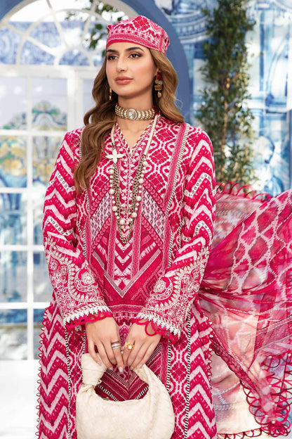 ZN792-3 Piece Unstitched Digital Printed Airjet Lawn Suit