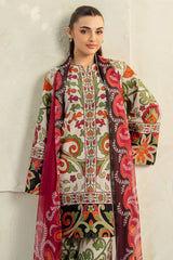 Baroque -ZN1366 Summer 3PC Lawn Digital Print Dress -
