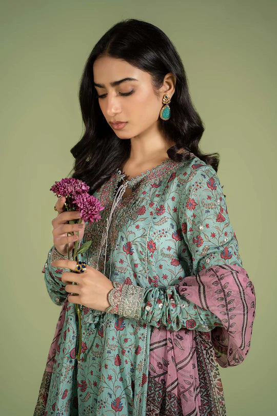 ZN936-WINTER 3 Piece Digital Printed Karandi