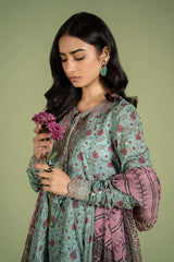 ZN936-WINTER 3 Piece Digital Printed Karandi