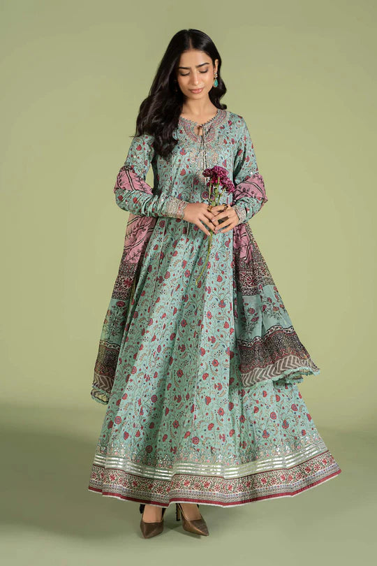 ZN936-WINTER 3 Piece Digital Printed Karandi