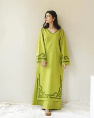 2PC EMBROIDERED DHANAK SUIT - ZN-1483