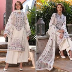 ZN1067 - Breeze 3PC Lawn Embroidered Suit