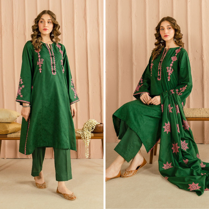 ZN1068 - Sapphire 3PC Embroidered Lawn Suit