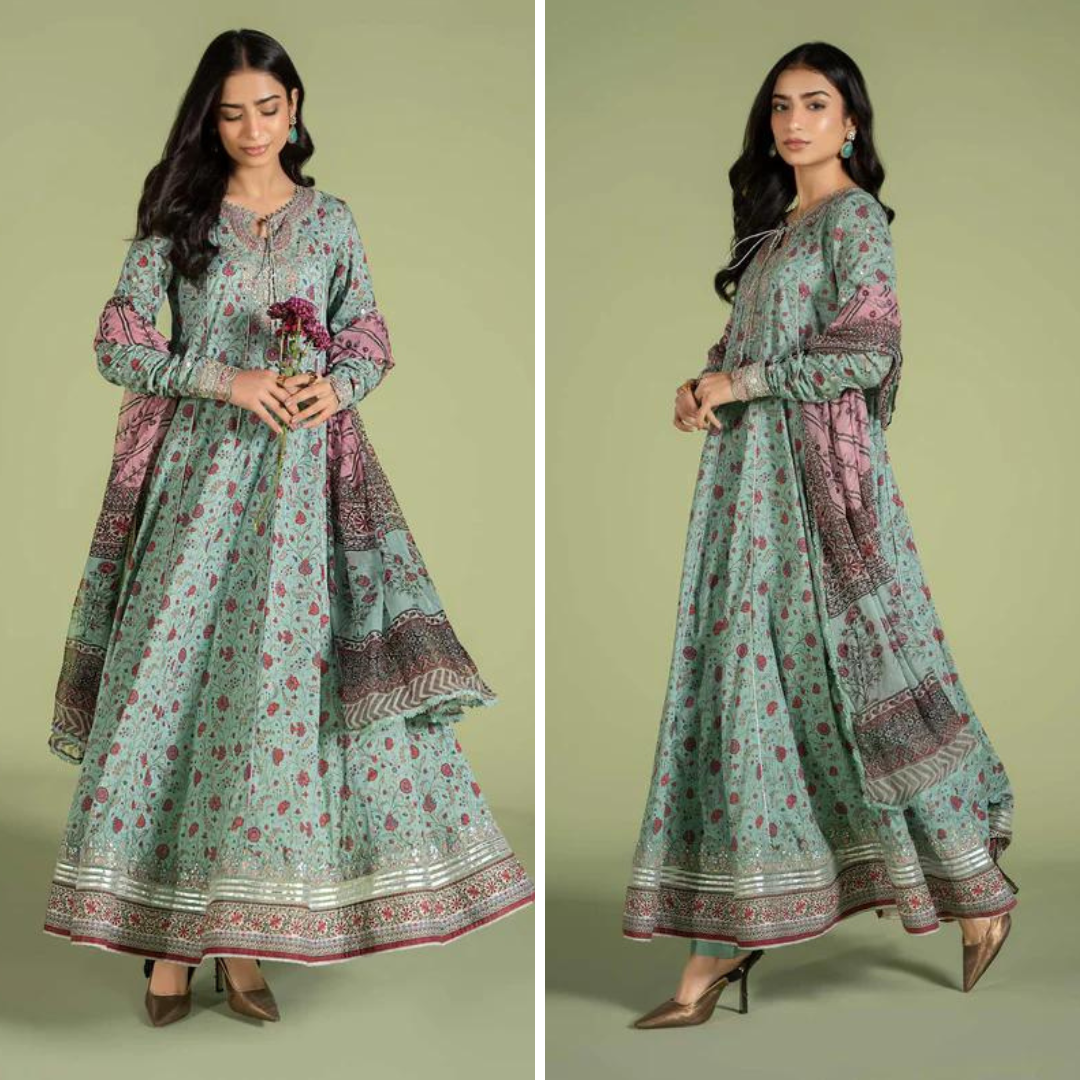 ZN936-WINTER 3 Piece Digital Printed Karandi