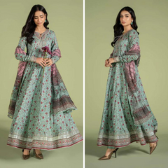 ZN936-WINTER 3 Piece Digital Printed Karandi