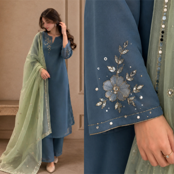 ZONIYA  ZN 1395 Summer-3PC Lawn Embroidered Suit -