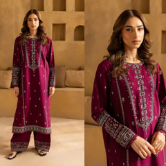 3PC EMBROIDERED LAWN SUIT - ZN-1346