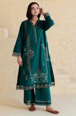 2PC EMBROIDERED DHANAK SUIT - ZN-1441