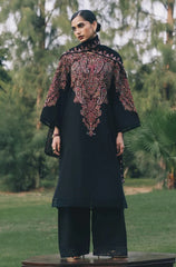 3PC EMBROIDERED DHANAK SUIT - ZN-1506
