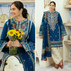 ZN1036 - Coco By Zara Shahjahan 3PC Lawn Embroidered Suit