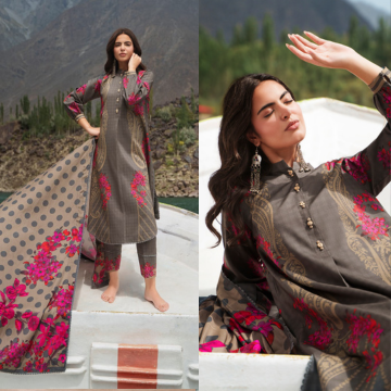 3PC PRINTED karandi SUIT - ZN-1458