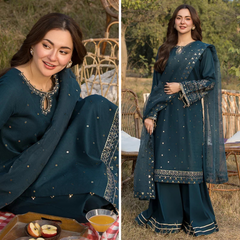 ZN1051 - Allys 3PC Lawn Embroidered Suit