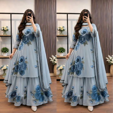 ZONIYA SUMMER ZN1362 -3 piece Lawn frock style Printed suit