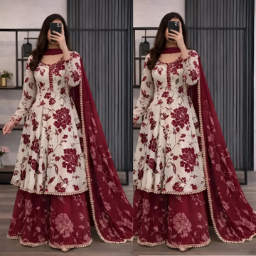 ZONIYA SUMMER ZN1351  -3 piece Lawn silk frock style Printed suit