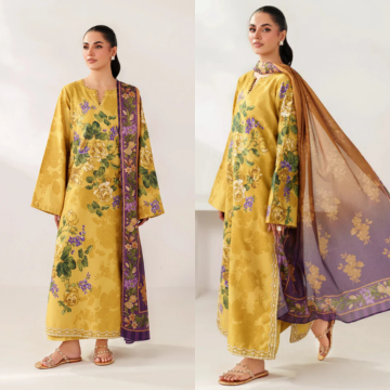 Jazmin - ZN1367 Summer 3PC Lawn Digital Print Dress -