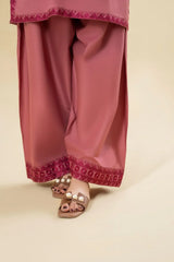 3PC EMBROIDERED DHANAK SUIT - ZN-1448