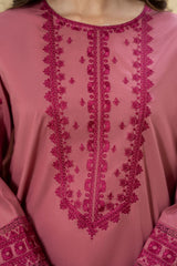 3PC EMBROIDERED DHANAK SUIT - ZN-1448