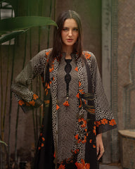 zn1215 Winter 3PC Dhanak all over  Printed Suit