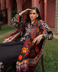 zn1214 Winter 3PC Dhanak all over  Printed Suit