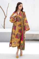ZN1220- Winter 3PC Dhanak all over Printed Suit