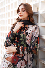 ZN1219- Winter 3PC Dhanak all over Printed Suit